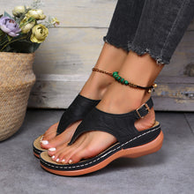 Load image into Gallery viewer, Women&#39;s Wedge Flip Flop Sandals