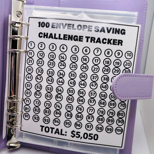 100 Envelope Challenge Binder【Buy 2 Get 5% Off】