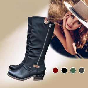 Cowboy Knee Boots Punk Boots