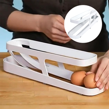 Load image into Gallery viewer, Automatic Scrolling Egg Rack Holder Storage Box