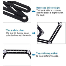 Load image into Gallery viewer, Amenitee® Six-Sided Aluminum Alloy Angle Measuring Tool - mygeniusgift