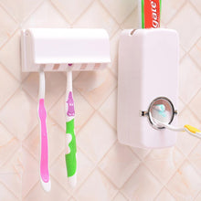 Load image into Gallery viewer, Automatic Toothpaste Dispenser and Toothbrush Holder Set