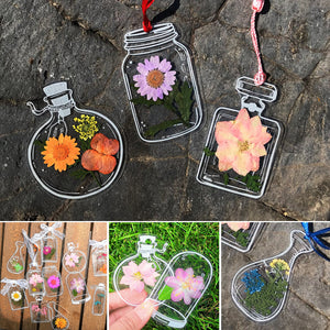 Transparent Dried Flower Bookmarks